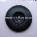 wooden look finished resin button for high grade overcoat